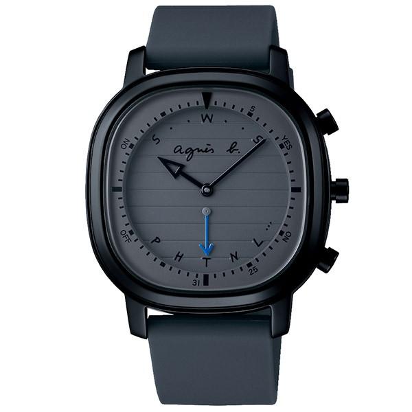 【時計ケース付き】アニエスベー 時計 メンズ 限定500本 agnes b. オム FCRB701 腕時計 グレー Bluetooth グレー 防水性