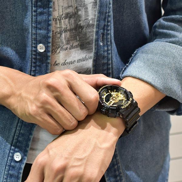 カシオ Ｇショック G-SHOCK ペアウォッチ GA-110GB-1AJF メンズ 爆買の画像