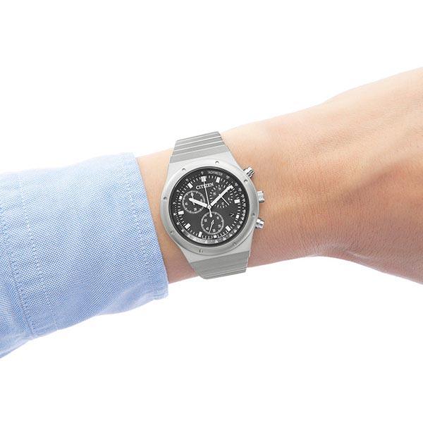 シチズン レコードレーベル RECORD LABEL 1984 chronograph 特定店取扱いモデル AT2540-57E メンズ 爆買の画像