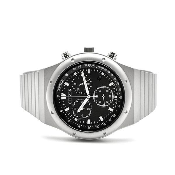 シチズン レコードレーベル RECORD LABEL 1984 chronograph 特定店取扱いモデル AT2540-57E メンズ 爆買の画像