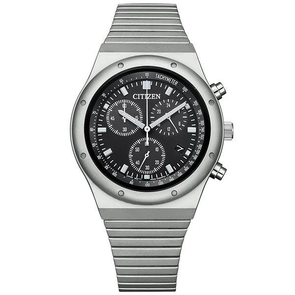 シチズン レコードレーベル RECORD LABEL 1984 chronograph 特定店取扱いモデル AT2540-57E メンズ 爆買の画像
