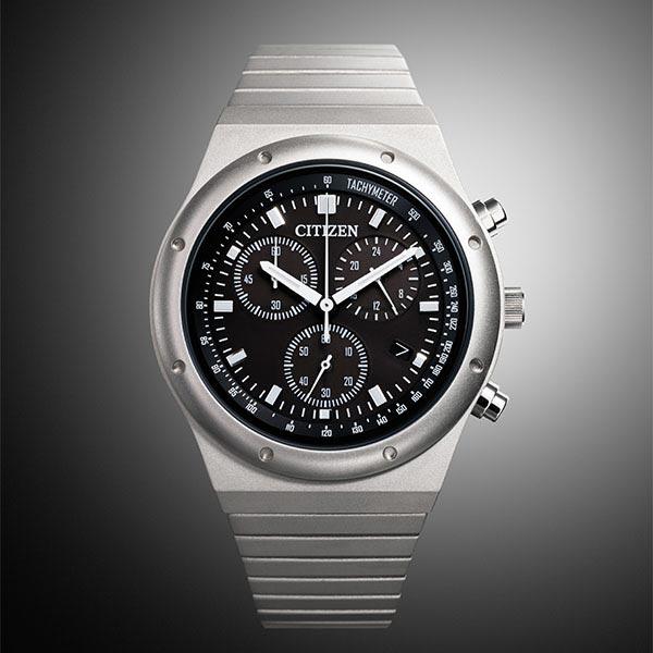 シチズン レコードレーベル RECORD LABEL 1984 chronograph 特定店取扱いモデル AT2540-57E メンズ 爆買の画像