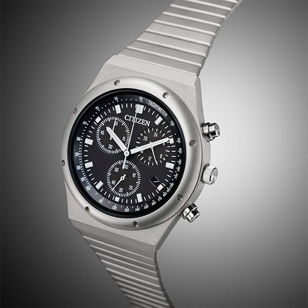 シチズン レコードレーベル RECORD LABEL 1984 chronograph 特定店取扱いモデル AT2540-57E メンズ 爆買の画像