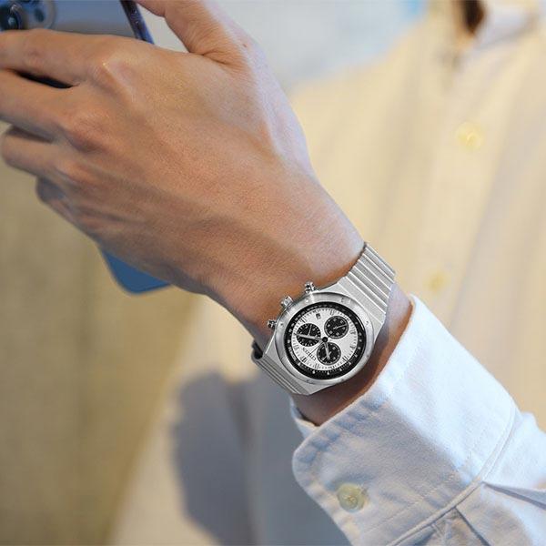 シチズン レコードレーベル RECORD LABEL 1984 chronograph 特定店取扱いモデル AT2541-54A メンズ 爆買の画像