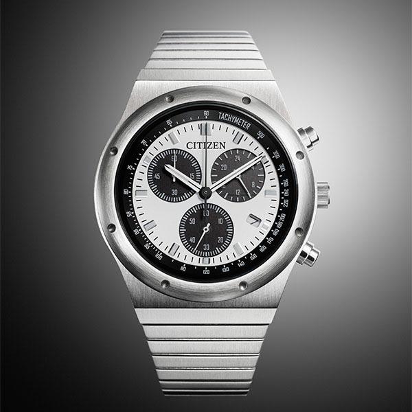 シチズン レコードレーベル RECORD LABEL 1984 chronograph 特定店取扱いモデル AT2541-54A メンズ 爆買の画像
