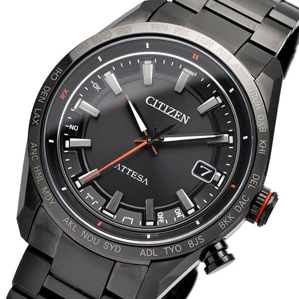 シチズン アテッサ ATTESA ACT Line Black Titanium Series CB0286-61E メンズ 爆買の画像