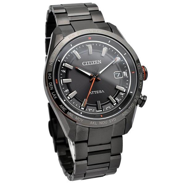 シチズン アテッサ ATTESA ACT Line Black Titanium Series CB0286-61E メンズ 爆買の画像
