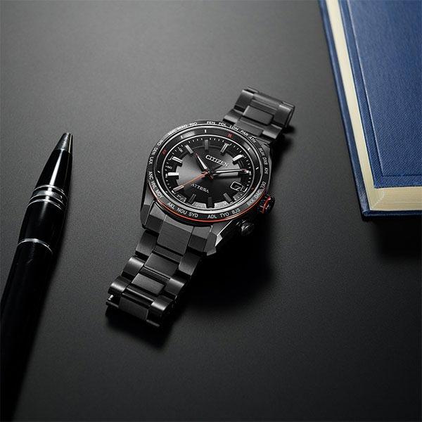シチズン アテッサ ATTESA ACT Line Black Titanium Series CB0286-61E メンズ 爆買の画像