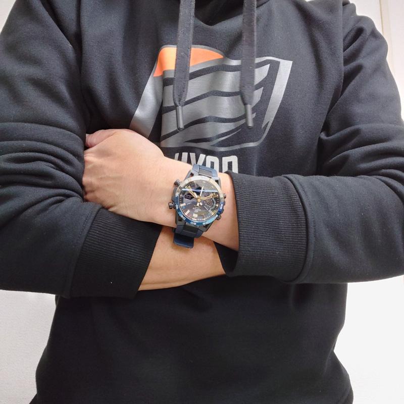 カシオ エディフィス EDIFICE Nighttime Drive Series ECB-2000YNP-1AJF メンズ 爆買の画像