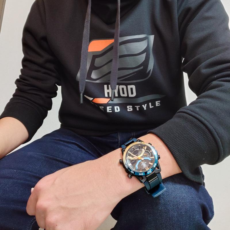 カシオ エディフィス EDIFICE Nighttime Drive Series ECB-2000YNP-1AJF メンズ 爆買の画像