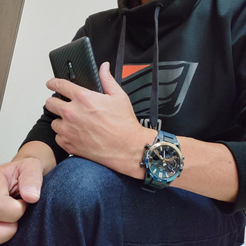 カシオ エディフィス EDIFICE Nighttime Drive Series ECB-2000YNP-1AJF メンズ 爆買の画像