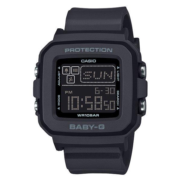 カシオ ベビーＧ BABY-G 四角 スクエア オールブラック デジタル BGD-10-1JF レディース BGD101JF 爆買の画像
