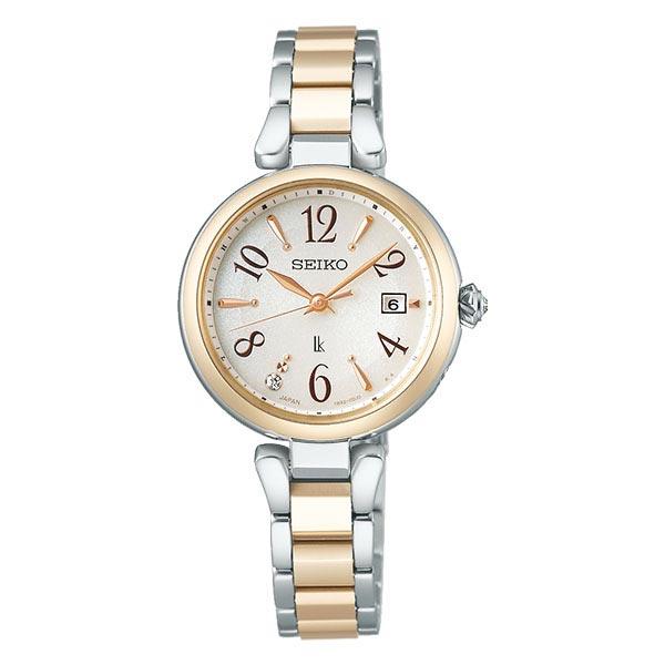 LUKIA セイコー ルキア Grow ソーラー電波 メタル シャンパン