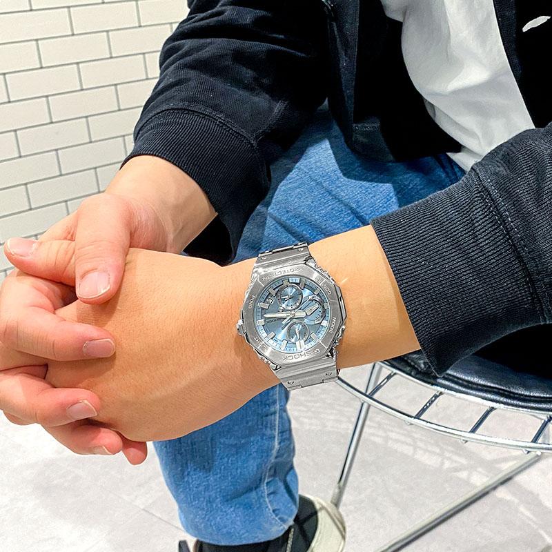 カシオ Ｇショック G-SHOCK CHRONO FACE FULL METAL GMC-B2100 GMC-B2100AD-2AJF メンズ 爆買の画像