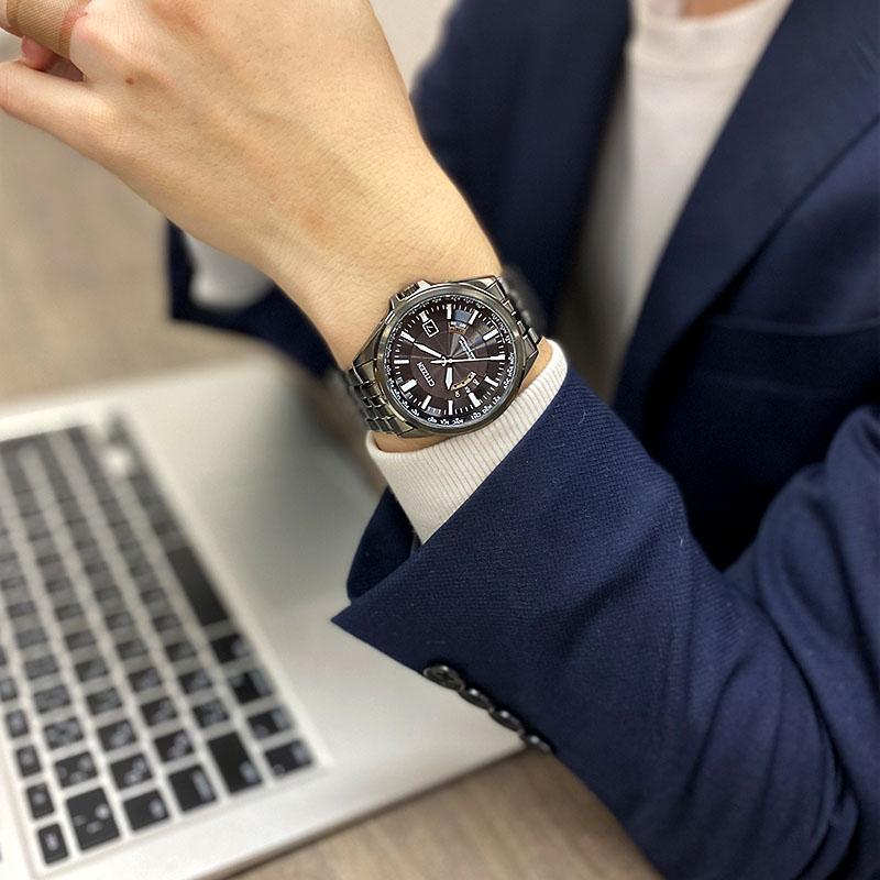 シチズンコレクション CITIZENCOLLECTION NIGHT COLOUR EDITION ソーラー電波 CB0294-54E メンズ 爆買の画像