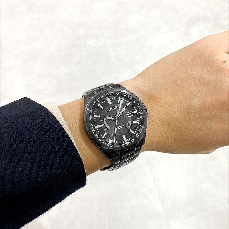 シチズンコレクション CITIZENCOLLECTION NIGHT COLOUR EDITION ソーラー電波 CB0294-54E メンズ 爆買の画像