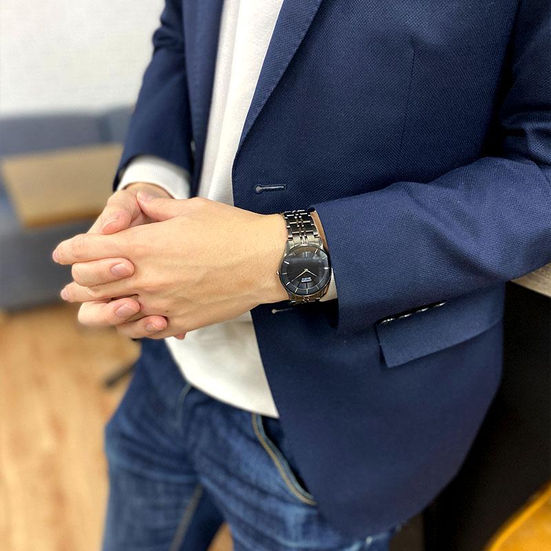 シチズンコレクション CITIZENCOLLECTION NIGHT COLOUR EDITION ソーラー スリム AR3017-58E メンズ 爆買の画像