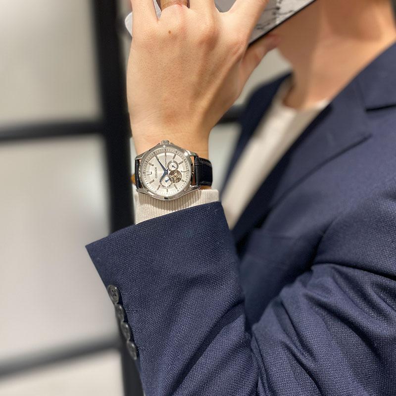 シチズンコレクション CITIZENCOLLECTION オープンハート NP1011-08A メンズ メカニカル 爆買の画像