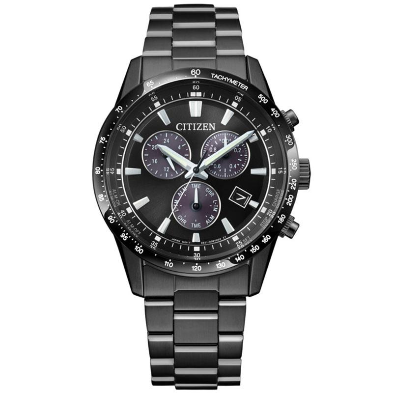 シチズン CITIZENコレクション BL5615-56E  メンズ ソーラー クロノグラフ オールブラック 爆買の画像