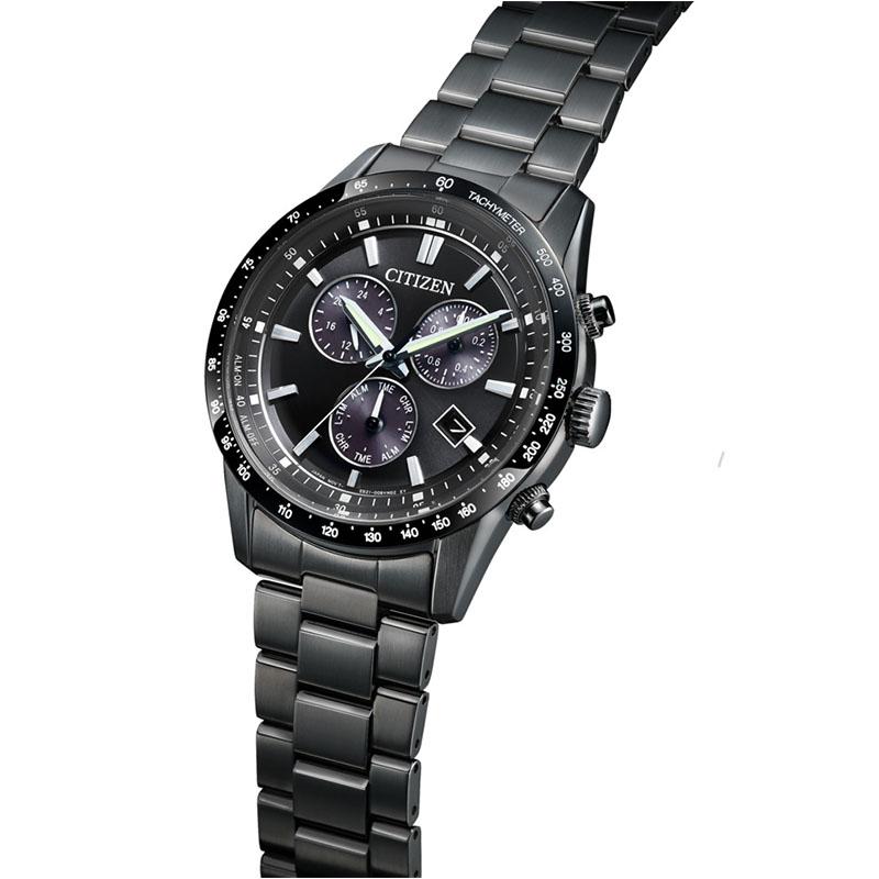 シチズン CITIZENコレクション BL5615-56E  メンズ ソーラー クロノグラフ オールブラック 爆買の画像