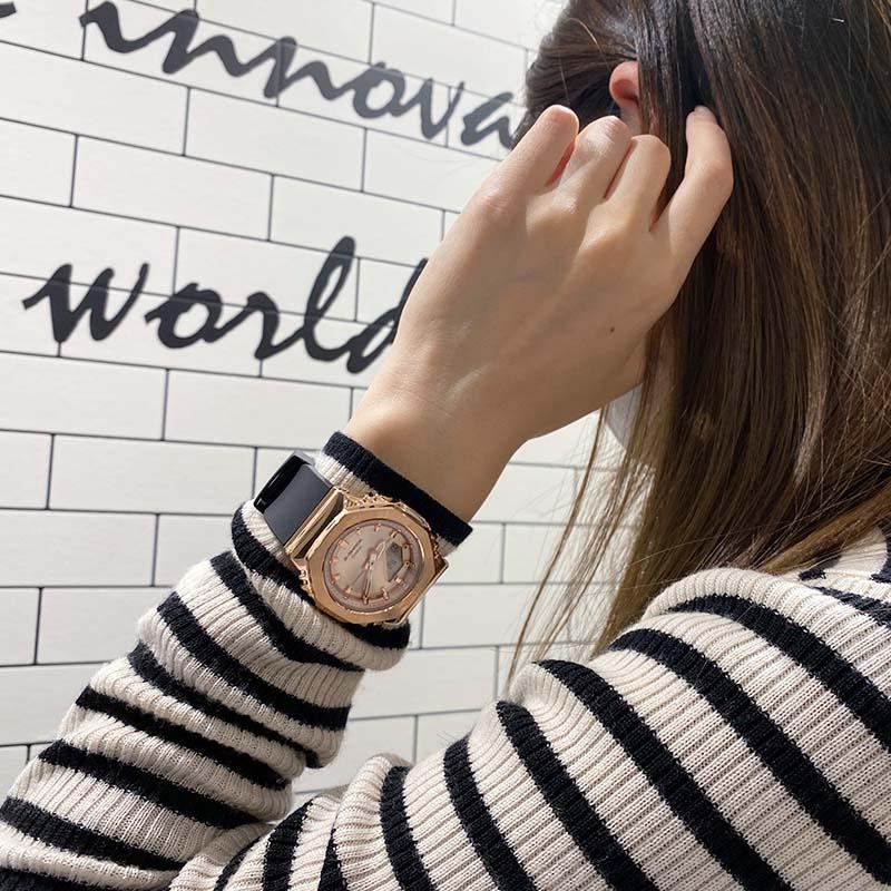 カシオ Ｇショック G-SHOCK GM-S2110PG-1A4JF ユニセックス ピンクゴールド 小型 バイオマス 爆買の画像