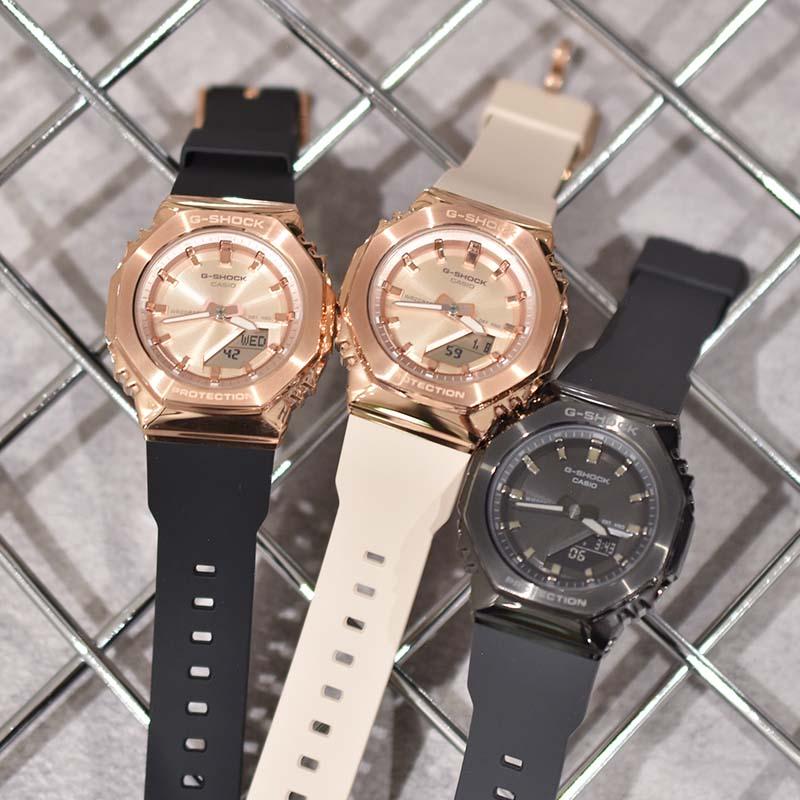カシオ Ｇショック G-SHOCK GM-S2110PG-1A4JF ユニセックス ピンクゴールド 小型 バイオマス 爆買の画像