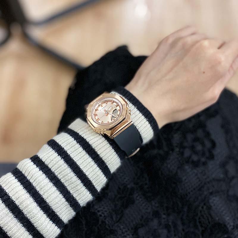 カシオ Ｇショック G-SHOCK GM-S2110PG-1A4JF ユニセックス ピンクゴールド 小型 バイオマス 爆買の画像