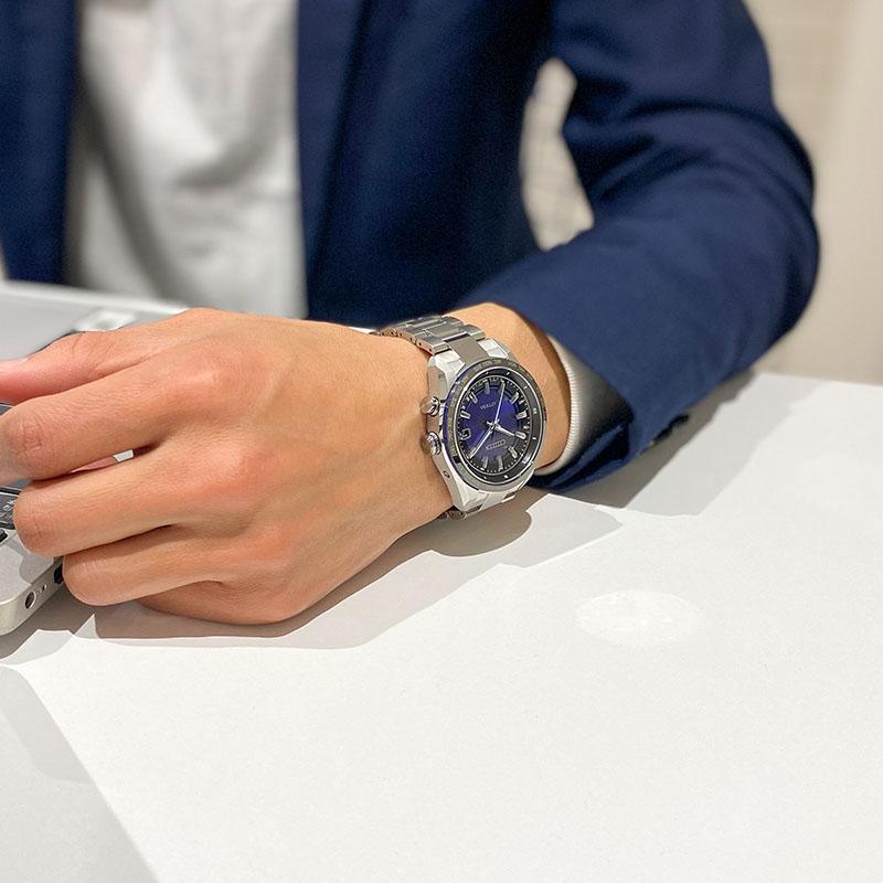 シチズン アテッサ ATTESA UNITE with BLUE ACT Line 世界限定2000本  CB0288-65L メンズ ソーラー電波 チタン 爆買の画像