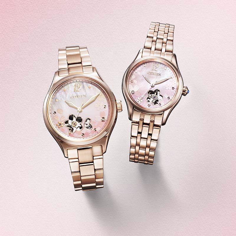 シチズンコレクション CITIZENCOLLECTION オープンハート 限定モデル1200本 PR1042-82Y レディース メカニカル ピンクゴールド 爆買の画像