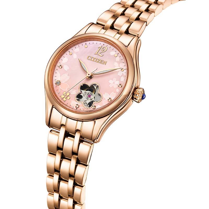 シチズンコレクション CITIZENCOLLECTION オープンハート 限定モデル1200本 PR1042-82Y レディース メカニカル ピンクゴールド 爆買の画像