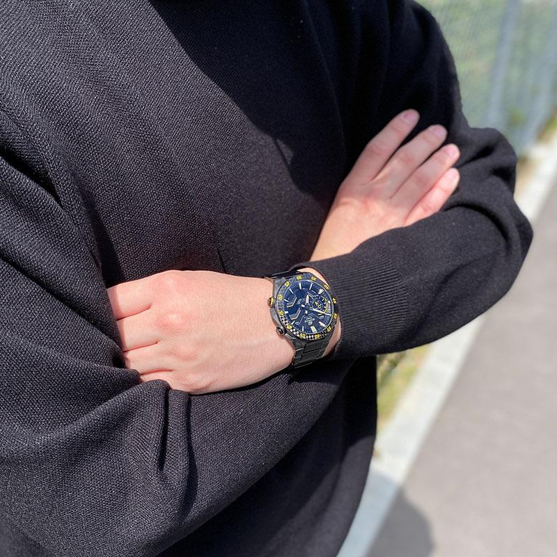 カシオ エディフィス EDIFICE WINDFLOW ECB-2200YRC-1A3JF メンズ 爆買の画像