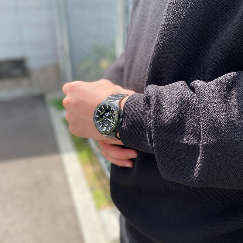 カシオ エディフィス EDIFICE WINDFLOW ECB-2200YRC-1A3JF メンズ 爆買の画像