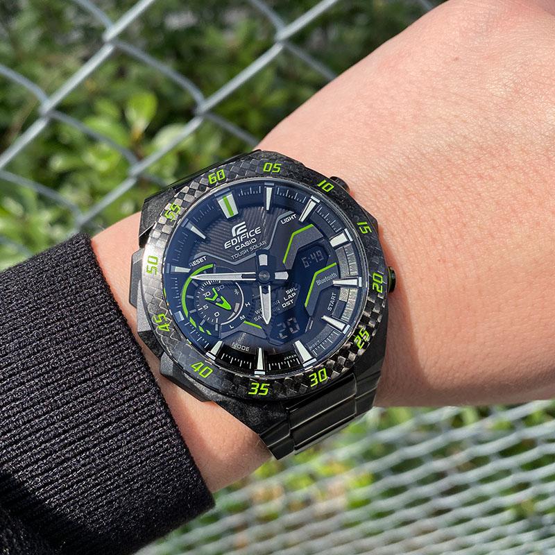 カシオ エディフィス EDIFICE WINDFLOW ECB-2200YRC-1A3JF メンズ 爆買の画像