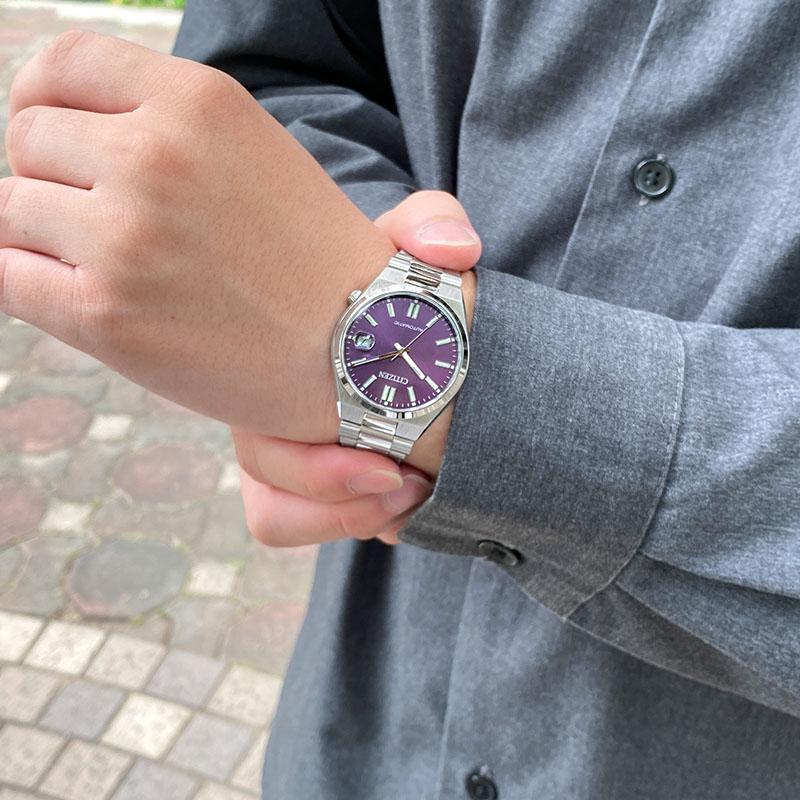 シチズン CITIZENコレクション NJ0200-50W  メンズ 機械式 メカニカル レディース ユニセックス ツヨサ ペア 爆買の画像
