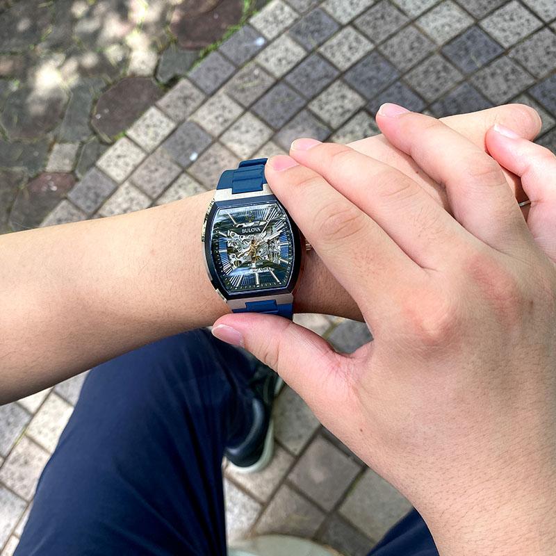ブローバ BULOVA クラシック Classic 98A318 メカニカル 機械式 メンズ 爆買の画像