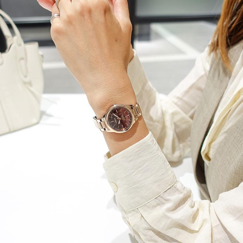 シチズン クロスシー daichi collection EE1004-73W 女性 エコドライブ ソーラー電波 ピンクゴールド 爆買の画像