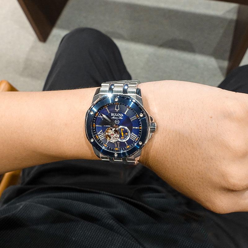 ブローバ BULOVA Marine Star マリンスター 98A302 男性 メカニカル 機械 爆買の画像