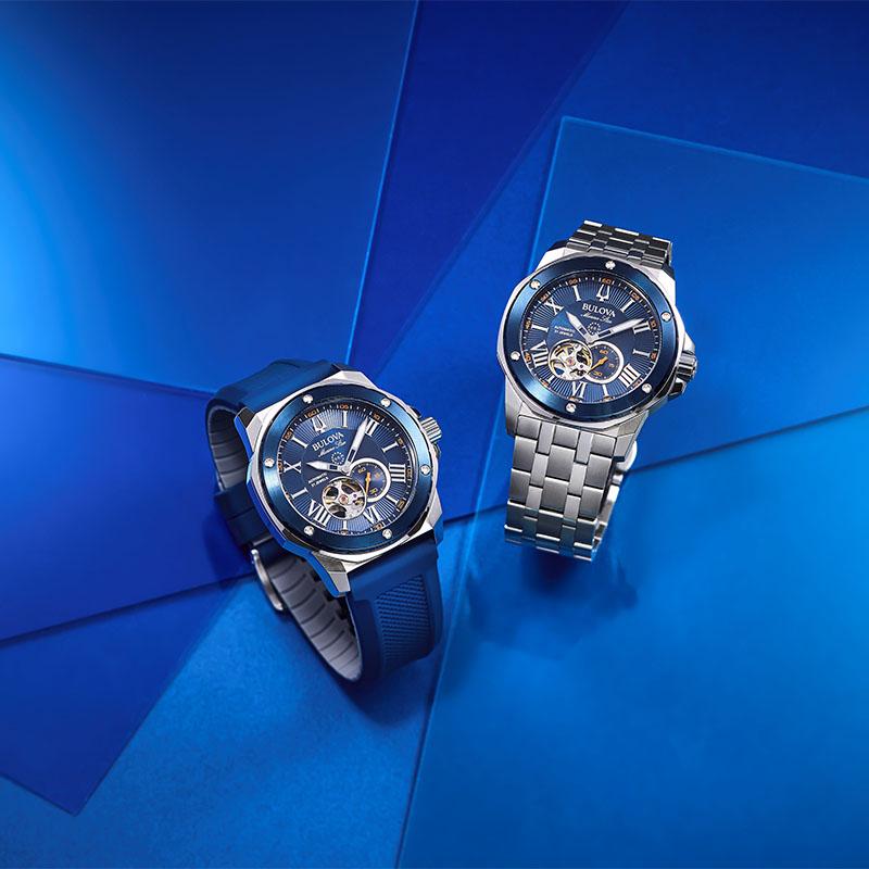 ブローバ BULOVA Marine Star マリンスター 98A302 男性 メカニカル 機械 爆買の画像