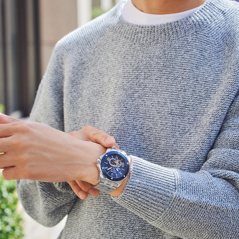 ブローバ BULOVA Marine Star マリンスター 98A302 男性 メカニカル 機械 爆買の画像
