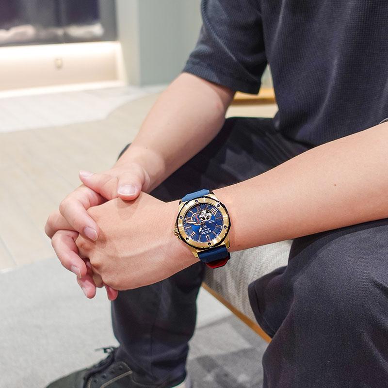 ブローバ BULOVA Marine Star マリンスター 98A227 男性 メカニカル 機械 爆買の画像