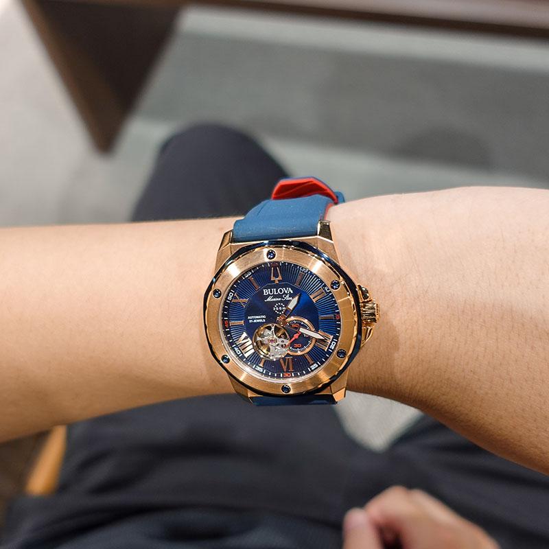ブローバ BULOVA Marine Star マリンスター 98A227 男性 メカニカル 機械 爆買の画像
