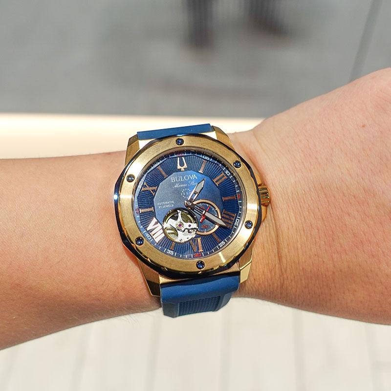 ブローバ BULOVA Marine Star マリンスター 98A227 男性 メカニカル 機械 爆買の画像