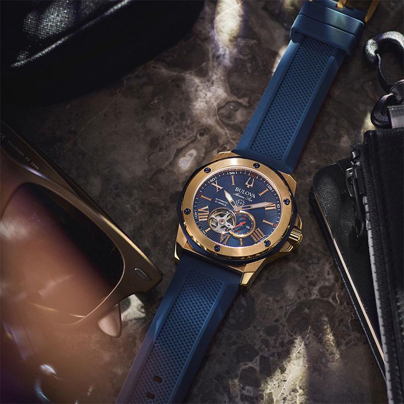 ブローバ BULOVA Marine Star マリンスター 98A227 男性 メカニカル 機械 爆買の画像