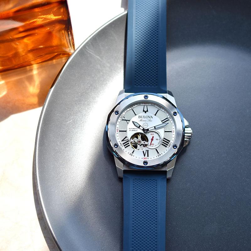 ブローバ BULOVA Marine Star マリンスター 98A225 男性 メカニカル 機械 爆買の画像