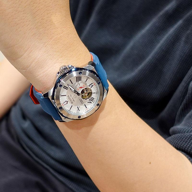 ブローバ BULOVA Marine Star マリンスター 98A225 男性 メカニカル 機械 爆買の画像
