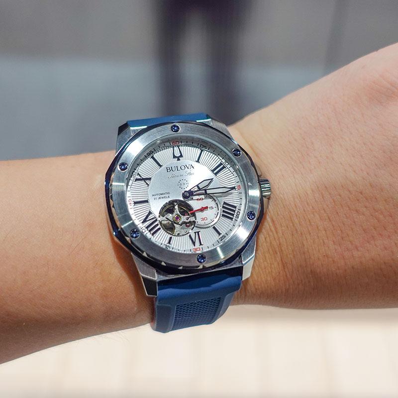 ブローバ BULOVA Marine Star マリンスター 98A225 男性 メカニカル 機械 爆買の画像