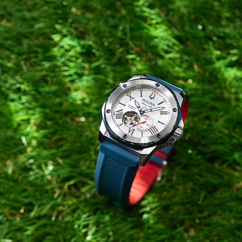 ブローバ BULOVA Marine Star マリンスター 98A225 男性 メカニカル 機械 爆買の画像
