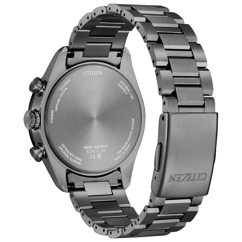 シチズン アテッサ ATTESA ACT Line AT8294-59E メンズ ブラックチタン エコドライブ電波 ソーラー アクト 爆買の画像