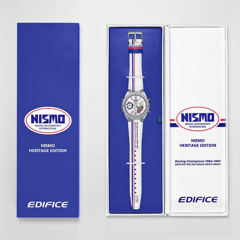 カシオ エディフィス EDIFICE NISMO ヘリテージエディション ECB-S10NIS-7AJR 男性 爆買の画像