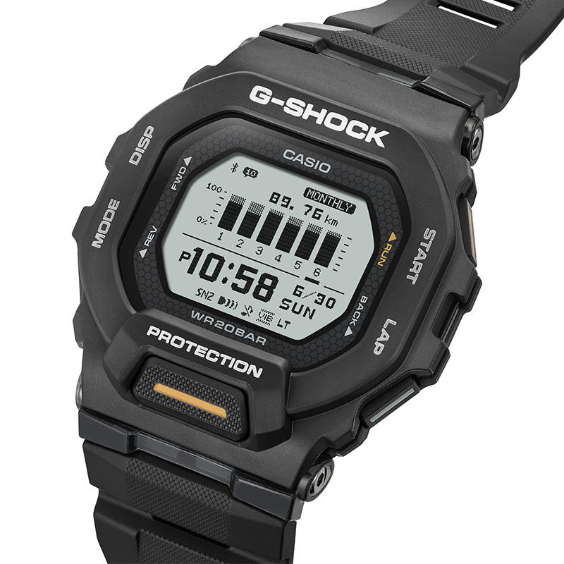 カシオ G-SHOCK G-SQUAD Gショック GBD-200-1A1JF 男性 ジースクワッド モバイルリンク ブルートゥース ランニング マラソン 爆買の画像